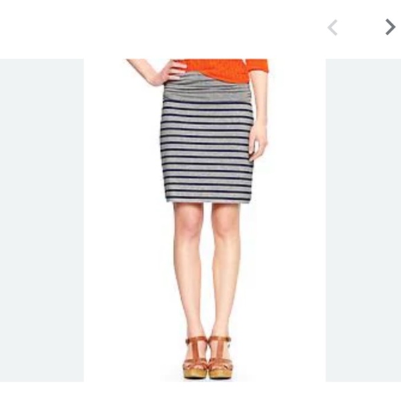 GAP Foldover Striped Stretch Skirt Size Small - Picture 1 of 11